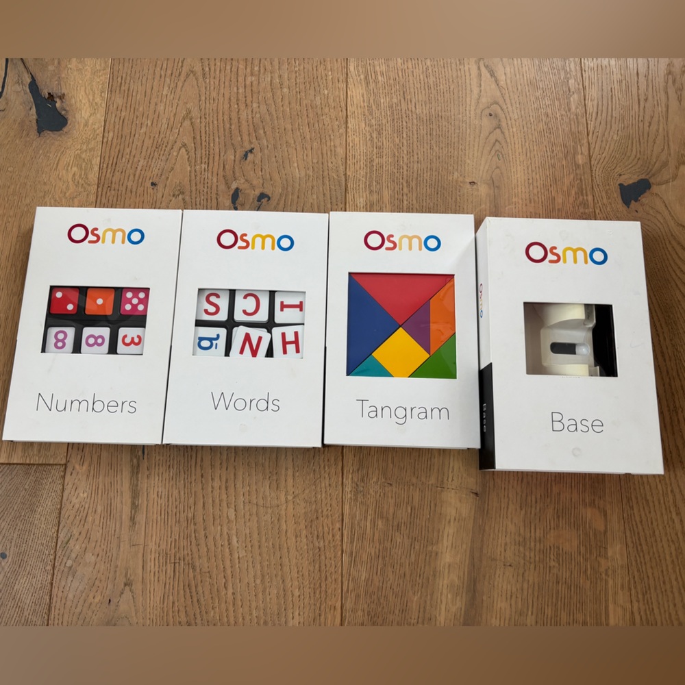 Osmo Learning Game Set - Base, Lens, Numbers, Words and Tangram Sets